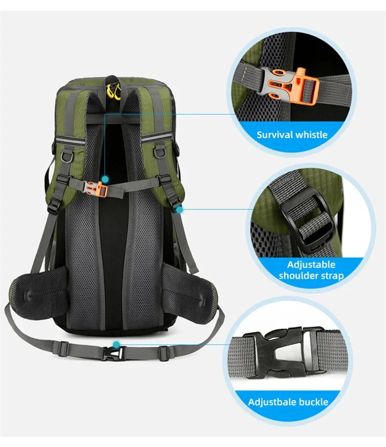 50L Travel Backpack Camping Large Hiking Bag