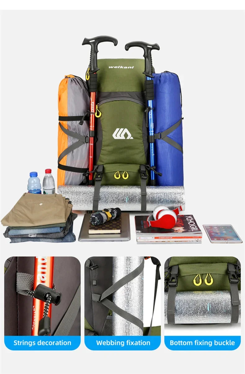 50L Travel Backpack Camping Large Hiking Bag