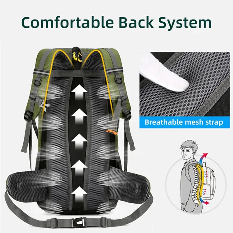 50L Travel Backpack Camping Large Hiking Bag